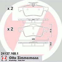 Гальмівні колодки зад Vectra C/Mazda3/Ford Focus/C ZIMMERMANN 241371681 CADILLAC BLS, CADILLAC BLS Wagon,