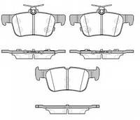 Гальмiвнi колодки к-кт. ROADHOUSE 2155112 FORD GALAXY, FORD GALAXY, FORD GALAXY, FORD GALAXY, FORD GALAXY,