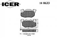 Колодки тормозные ICER 180633 DALLAS FUN, DALLAS FUN, PEUGEOT 205 I кабрио (741B, 20D), PEUGEOT 205 I кабрио