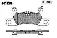 Колодки тормозные ICER 181987 PORSCHE CAYENNE (92A), PORSCHE CAYENNE (92A), PORSCHE CAYENNE (92A), PORSCHE