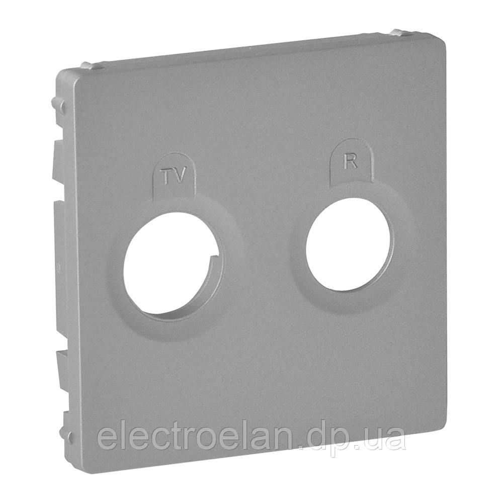 Накладка розетки TV-R, алюміній, Valena 754782 Legrand