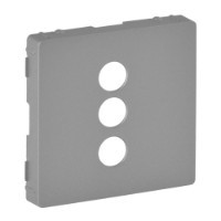 Лицьова панель розетки RCA, алюміній, Valena 754722 Legrand