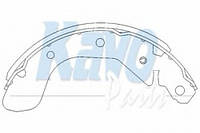 Колодки тормозные KAVO PARTS KBS1401 CHEVROLET AVEO Наклонная задняя часть (T250, T255), CHEVROLET AVEO