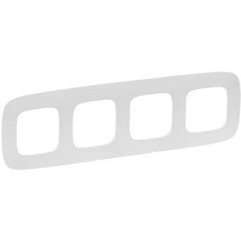 Рамка 4 посту, білий, Valena 754304 Legrand, фото 1