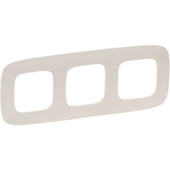 Рамка 3 посту, слонова кістка, Valena 754313 Legrand, фото 1