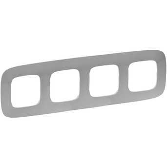 Рамка 4 посту, алюміній, Valena 754394 Legrand, фото 1