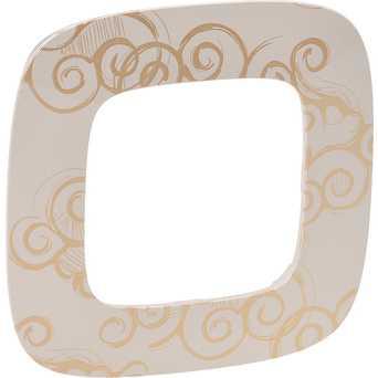 Рамка 1 пост, нарцис золото, Valena 754351 Legrand, фото 1