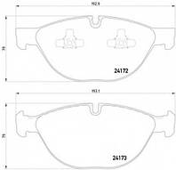 Тормозные колодки перед. BMW X5 07- (ATE) HELLA PAGID 8DB355012661 BMW X5 (E70), BMW X5 (E70), BMW X5 (E70),