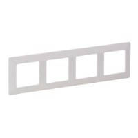 Рамка 4 посту, білий, Valena 754004 Legrand