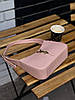 Жіноча сумка Yves Saint Laurent Hobo Beige R (Рожева) Сумка Хобо екошкіра на 1 відділення червона підкладка, фото 9