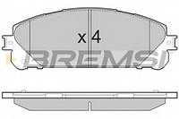 Колодки тормозные передние Lexus RX 08-15/Toyota RAV4 12- (a BREMSI BP3481 LEXUS RX (GGL1_, GYL1_, AGL1_),