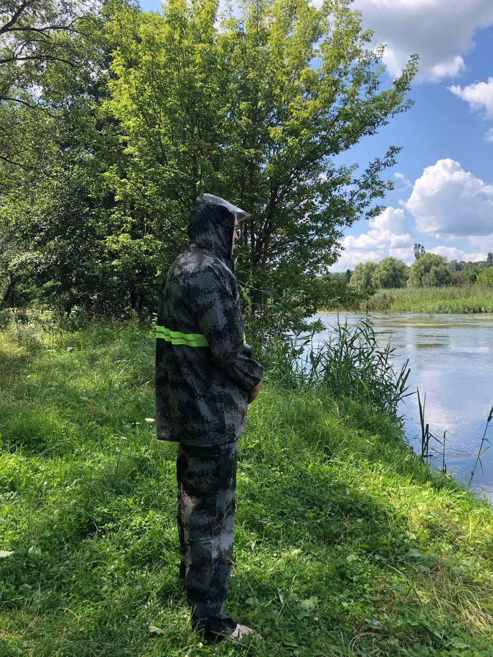 Костюм дощовик "Листя Комплект". Брюки плюс куртка з капюшоном. Водонепроникний.