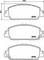 Колодки тормозные TEXTAR 2579201 HONDA HR-V (RU), HONDA HR-V (RU)