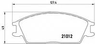 Гальмiвнi колодки к-кт. BREMBO P30001 HYUNDAI GETZ (TB), HYUNDAI GETZ (TB), HYUNDAI GETZ (TB), HYUNDAI GETZ