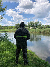 Костюм дощовик "Листя Комплект". Штани плюс куртка з капюшоном. Водонепроникний. 3XL = відповідає нашому розміру 48-50, фото 2