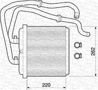 Радиатор печки Iveco Daily 2000- E3 MAGNETI MARELLI 350218072000 IVECO DAILY III фургон/универсал, IVECO DAILY