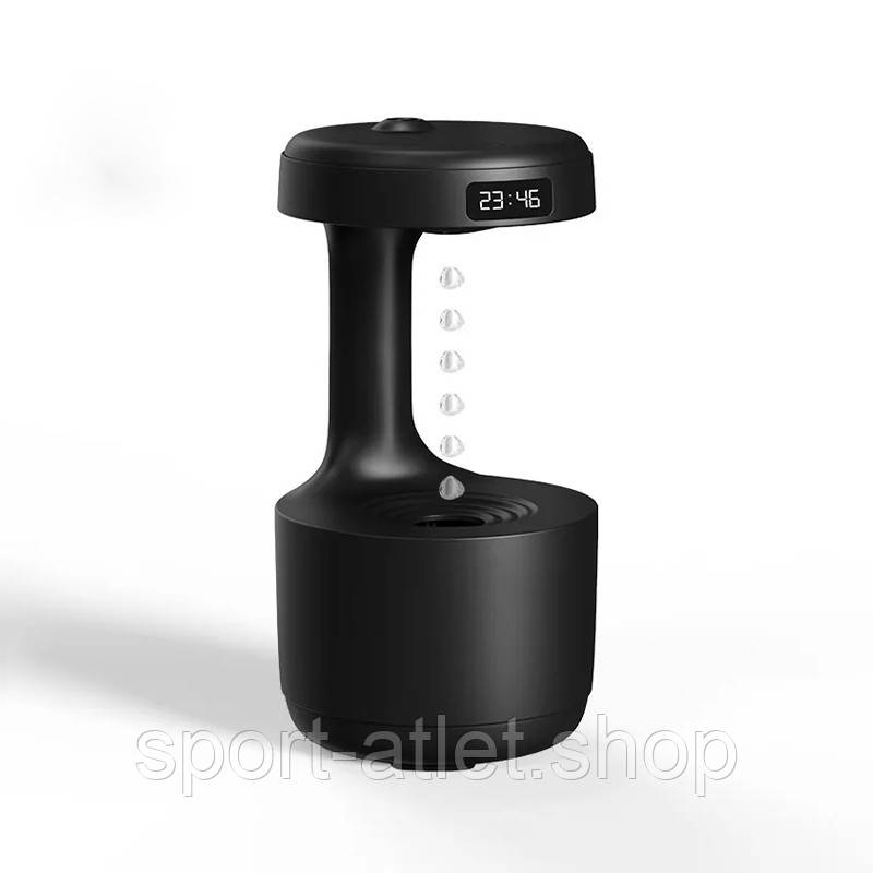 Зволожувач повітря портативний Kinscoter DQ-011 Anti Gravity Humidifier електричний 800 мл, Black