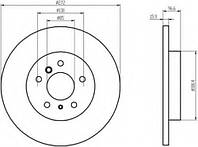 Тормозной диск зад. Sprinter 308-316 96-06 (16mm) (PRO) HELLA PAGID 8DD355111901 MERCEDES-BENZ G-CLASS (W461),