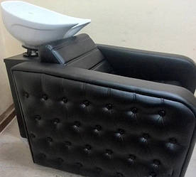 Мийка для барбер перукарень зі зручним кріслом для миття волосся MARLEN LUX крісло мийка в BARBERSHOP
