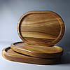 Дерев'яна тарілка 20х16 см. для подачі з ясеня, фото 5
