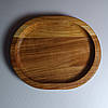 Дерев'яна тарілка 20х16 см. для подачі з ясеня, фото 10