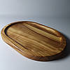Дерев'яна тарілка 28х20 см. для подачі з ясеня, фото 5