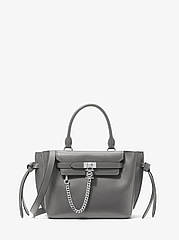 MICHAEL KORS Small Leather Belted Satchel Маленька шкіряна сумка-портфель Майкл Корс Hamilton Legacy