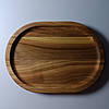 Дерев'яна тарілка 28х20 см. для подачі з ясеня, фото 2