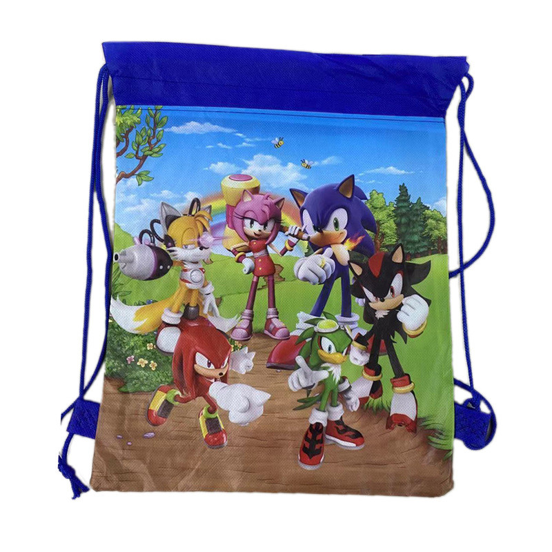 Рюкзак мішок для іграшок, взуття, одягу Сонік Їжачок Super Sonic і його друзі
