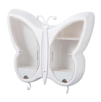 Органайзер-полиця для косметики "Метелик" різних кольорів Белый