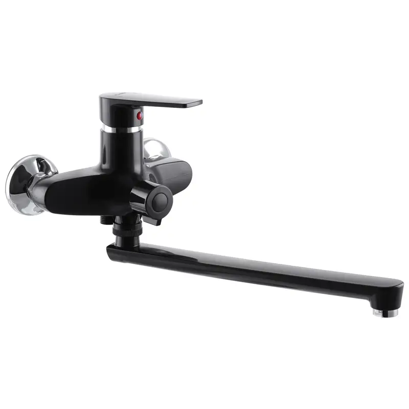 Пластиковий змішувач для ванни чорний (ЧЕХІЯ), фото 1