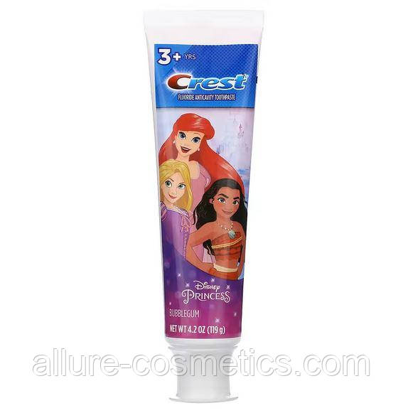 Дитяча зубна паста Crest Kids Fluoride Anticavity Toothpaste Disney Princess Bubblegum 119 гр