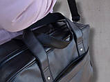 Дорожня сумка з кріплення для валізи і відділення для ноутбука / чоловіча жіноча / шкіряна сумочка екошкіра, фото 6