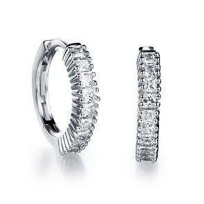 Сережки з позолотою "Дельта"