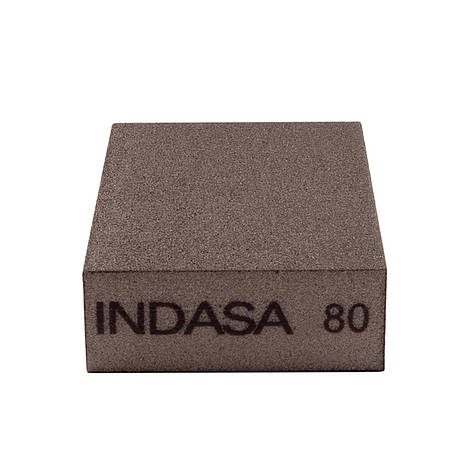 Абразивні блоки 4-х сторонні INDASA ABRASIVE BLOCK 98*69*26мм (P60 - P220), P80, фото 2