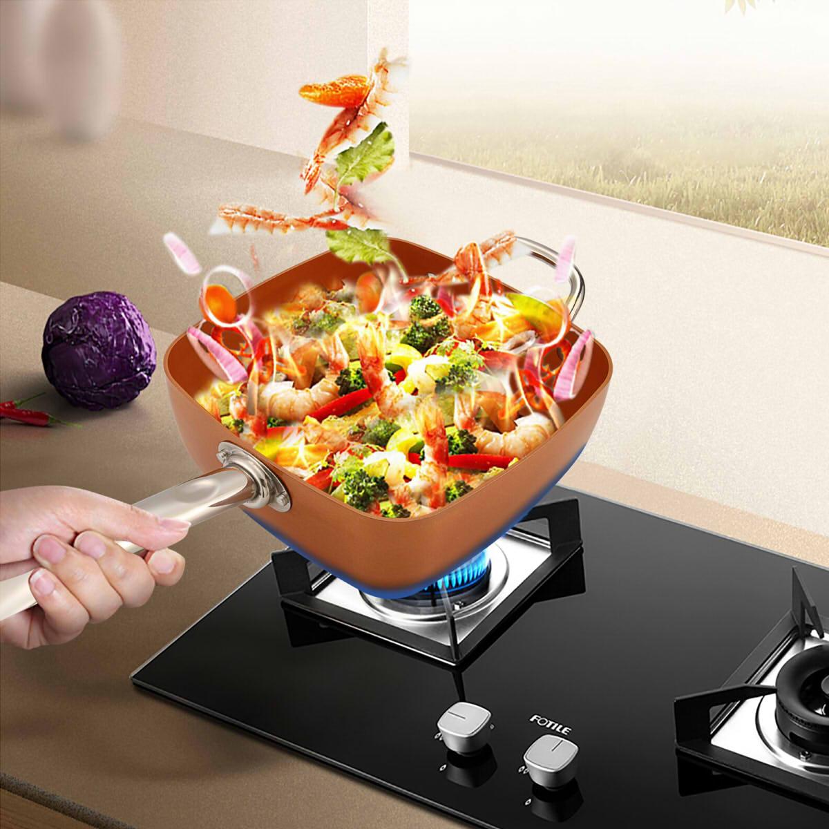 Сковорода-фритюрниця Copper Cook Deep Square Pan 24 см (1499G)