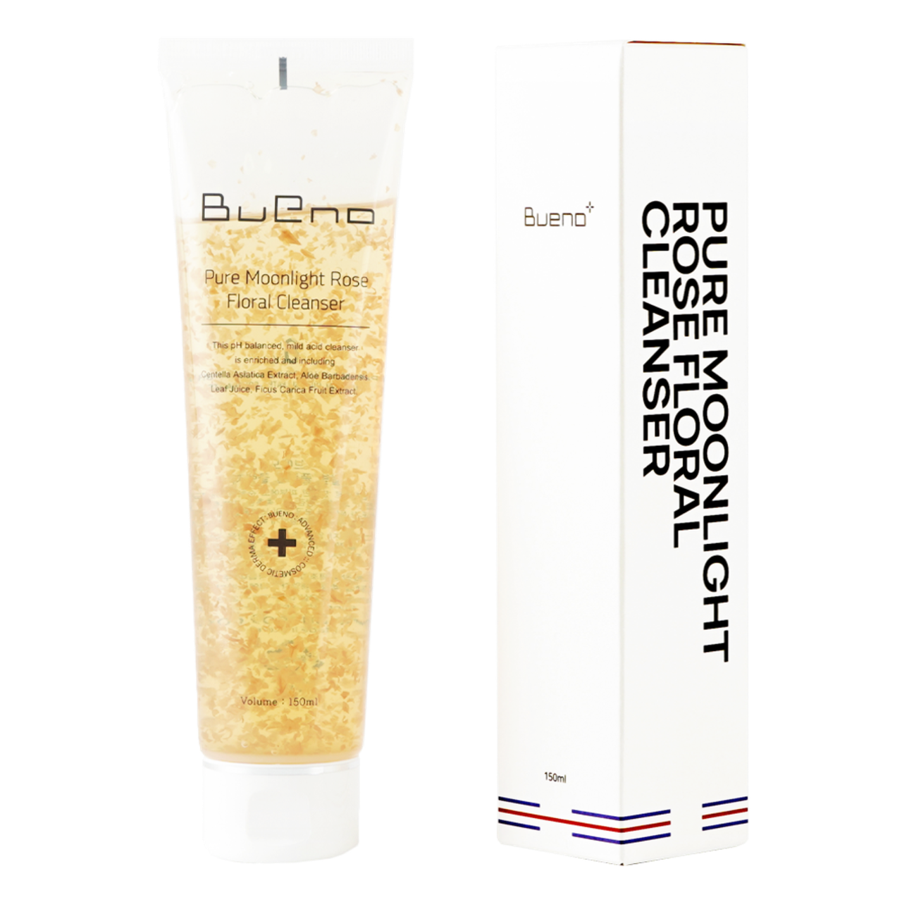 Bueno Pure Moonlight Rose Floral cleanser - Гель для вмивання з пелюстками троянд