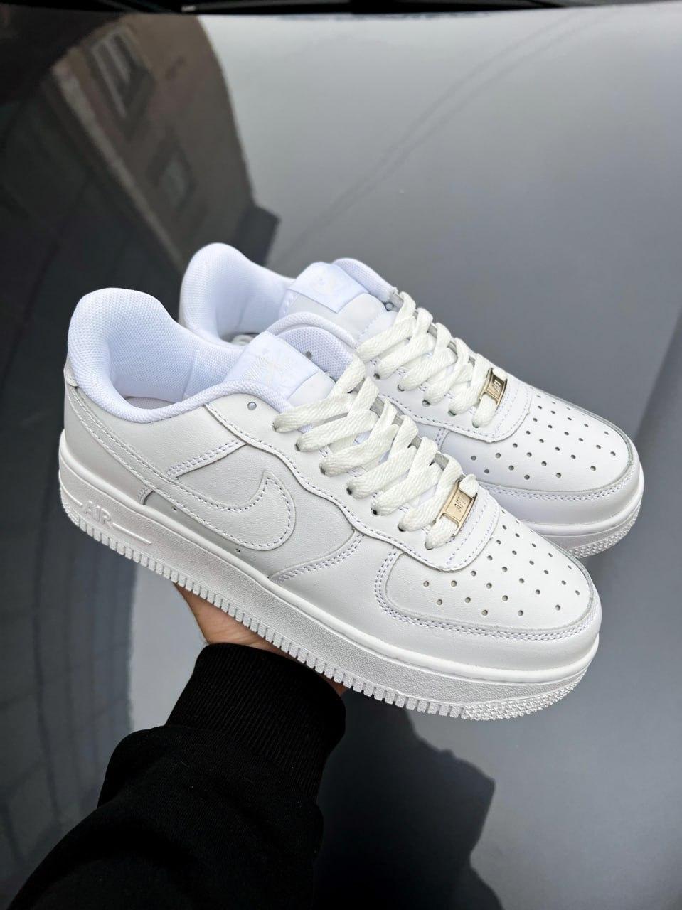 Женские кроссовки Nike Air Force белые, Мужские кроссовки форсы белые ...