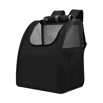 Рюкзак-переноска Lesko SY210808 Black для котів і собак 42*34*28 см