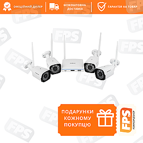 Комплект відеоспостереження GreenVision GV-IP-K-W58/04 3MP (16727)