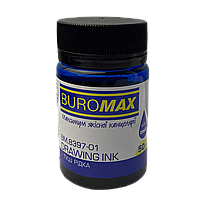 Тушь жидкая Buromax 50 мл черная BM.8397-02