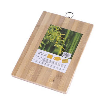 Смугаста бамбукова обробна дошка прямокутної форми 24*34*1,5 см Х3-90