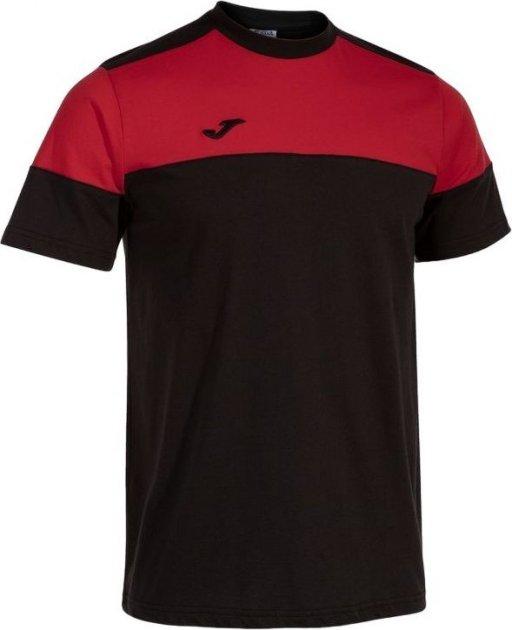 Чоловіча футболка Joma CREW V Чорний Червоний M (103296.106)