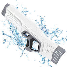 Водяний Автомат Електричний на Акумуляторі Потужний Портативний Беспровідний Водний Бластер з LED Екраном та Автоматичним Насосом