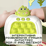 Електронний Поп Іт Про 4 Режима + Підсвічування Портативна Бездротова Інтерактивна Розвиваюча Іграшка Антистрес Pop It Pro Бегемот, фото 2