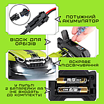 Гоночна Машинка Швидкісна Радіокерована на Акумуляторі з Кульками Орбізами та LED Підсвічуванням Зелена, фото 5