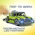 Швидкісна Машинка на Пульті Управління Гоночна з LED Підсвічуванням та Паром на Акумуляторі STORM Зелена, фото 6