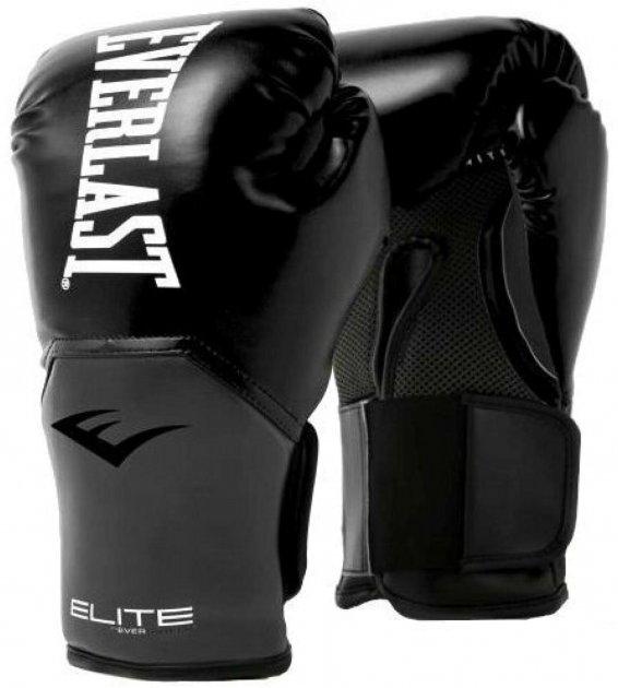 Боксерські рукавиці Everlast ELITE TRAINING GLOVES Чорний, Сірий Уні 8 унцій (870271-70-81)