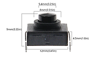 Ультратонкий кнопочный выключатель 12*12*9,4 мм