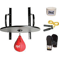 Боксерский набор Everlast SPEED BAG KIT Черный Уни UNI (833380-70-8)